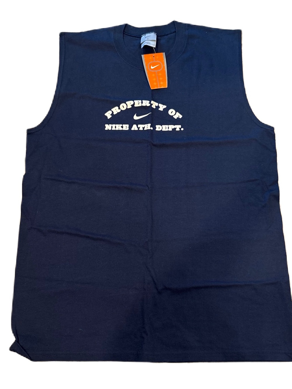 Nike Vintage Property of Nike Ath. Department Tank Top Large NEW Made in USA